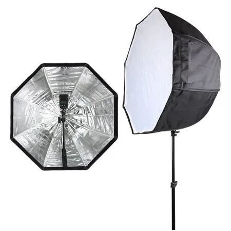 Octabox 80cm av paraplymodell med diffusor och raster - 2