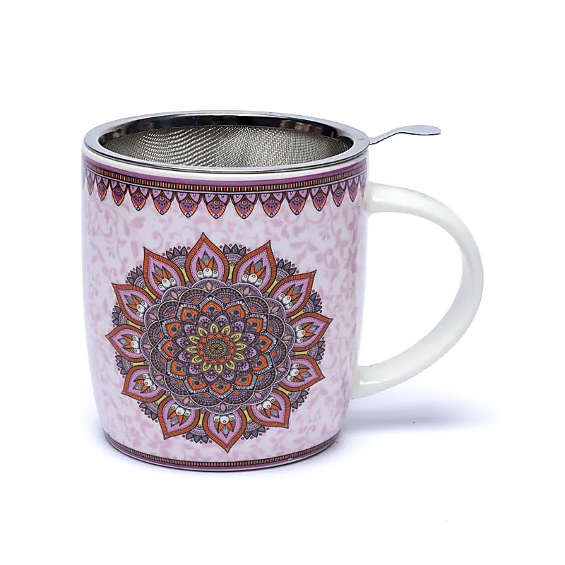 Teinfusionsenhet Mugg Mandala Lila 400 ml - 4