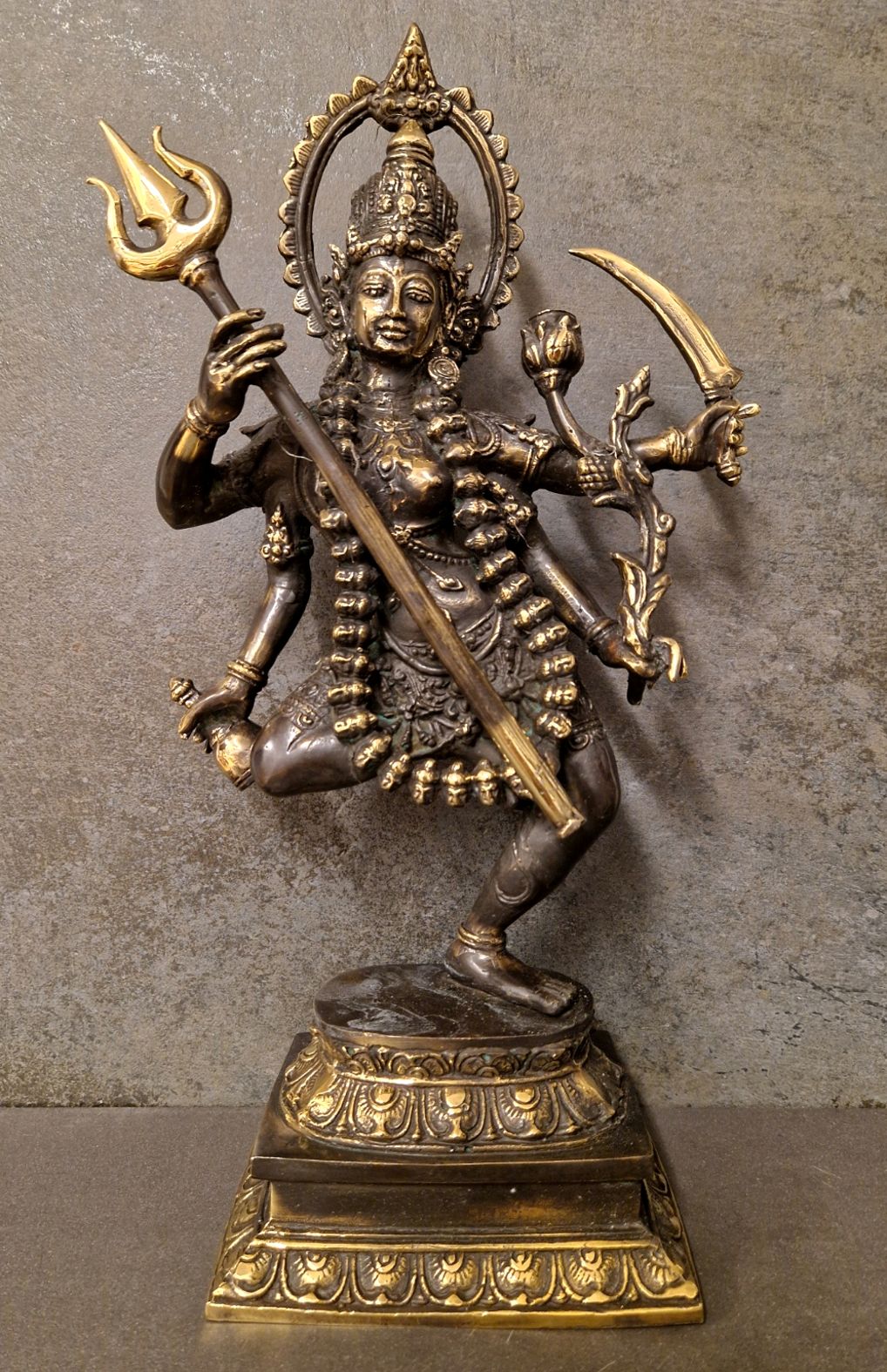 Kali Staty i Mässing , 42cm