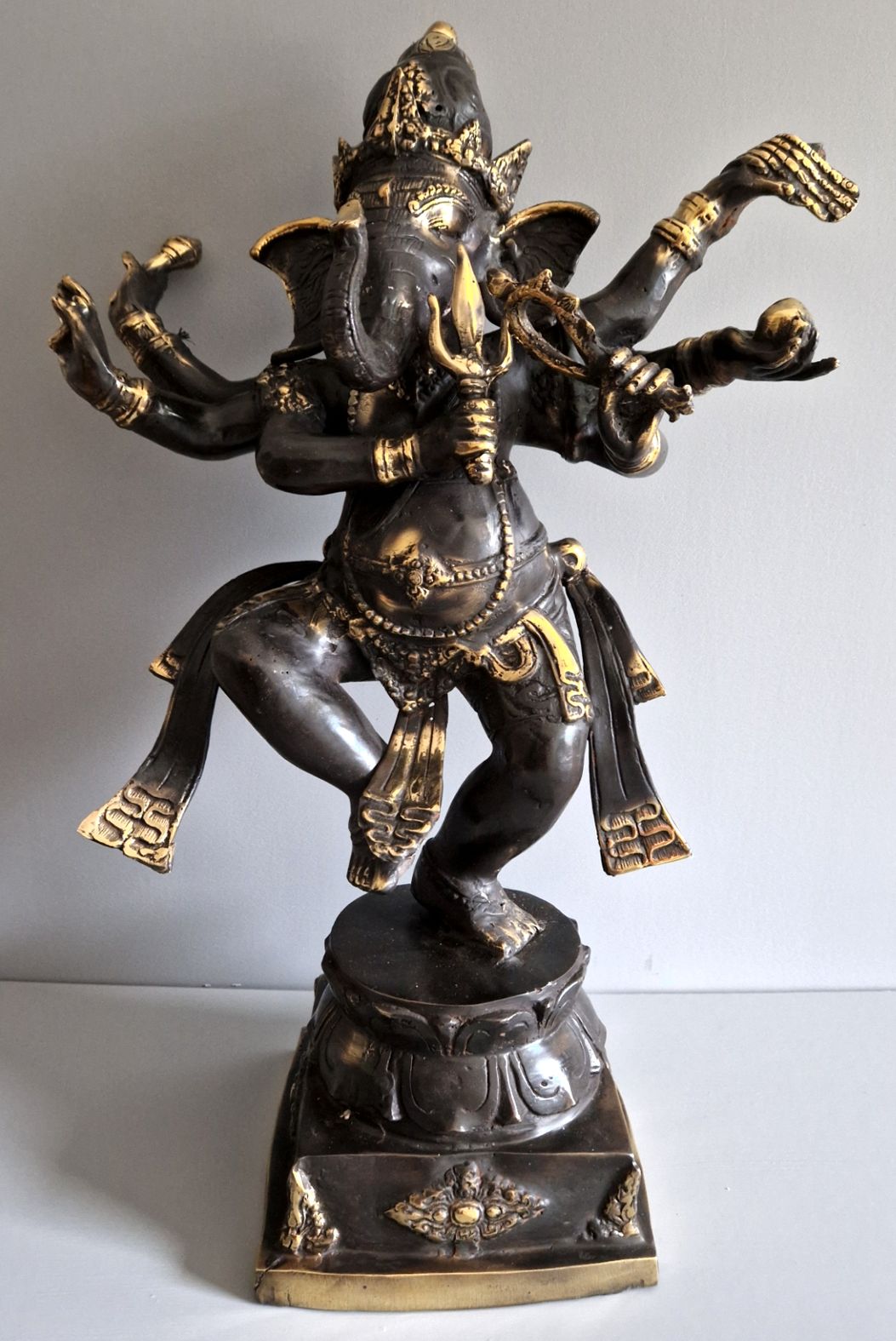 Ganesha  Staty i Mässing , 57cm - 3