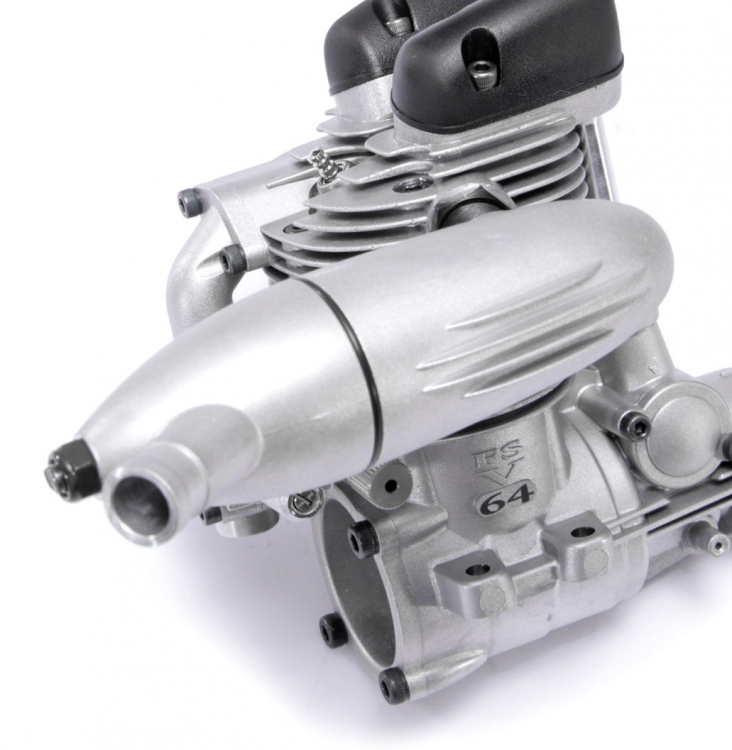 O.S.Engine FS-64V 10.46cc 4-Takts Motor med Ljuddämpare - 6