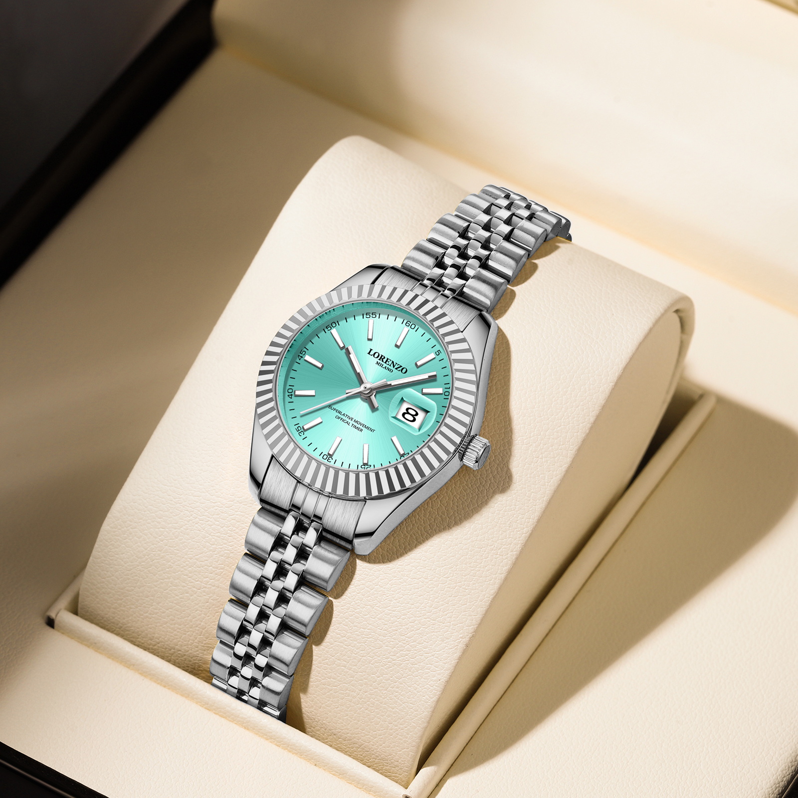 Lorenzo Loretta Argento Verde Acqua - 4