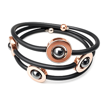 Bracelet Doris  Rosegold Hematite 