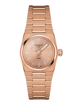 T137.010.33.506.00 Tissot PRX 25 Rosé med diamant index