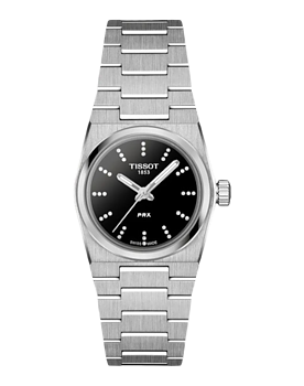 T137.010.11.056.00 Tissot PRX 25 svart med diamant index