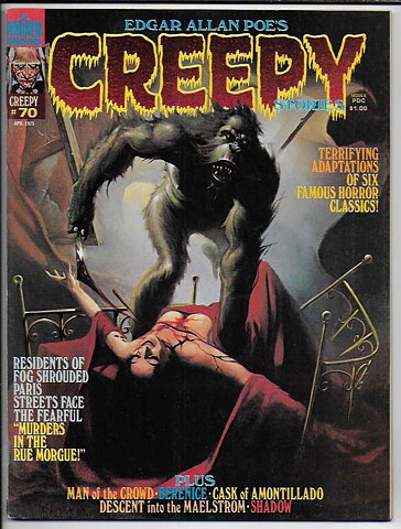 Creepy # 70 VF Ryggreva 1 cm