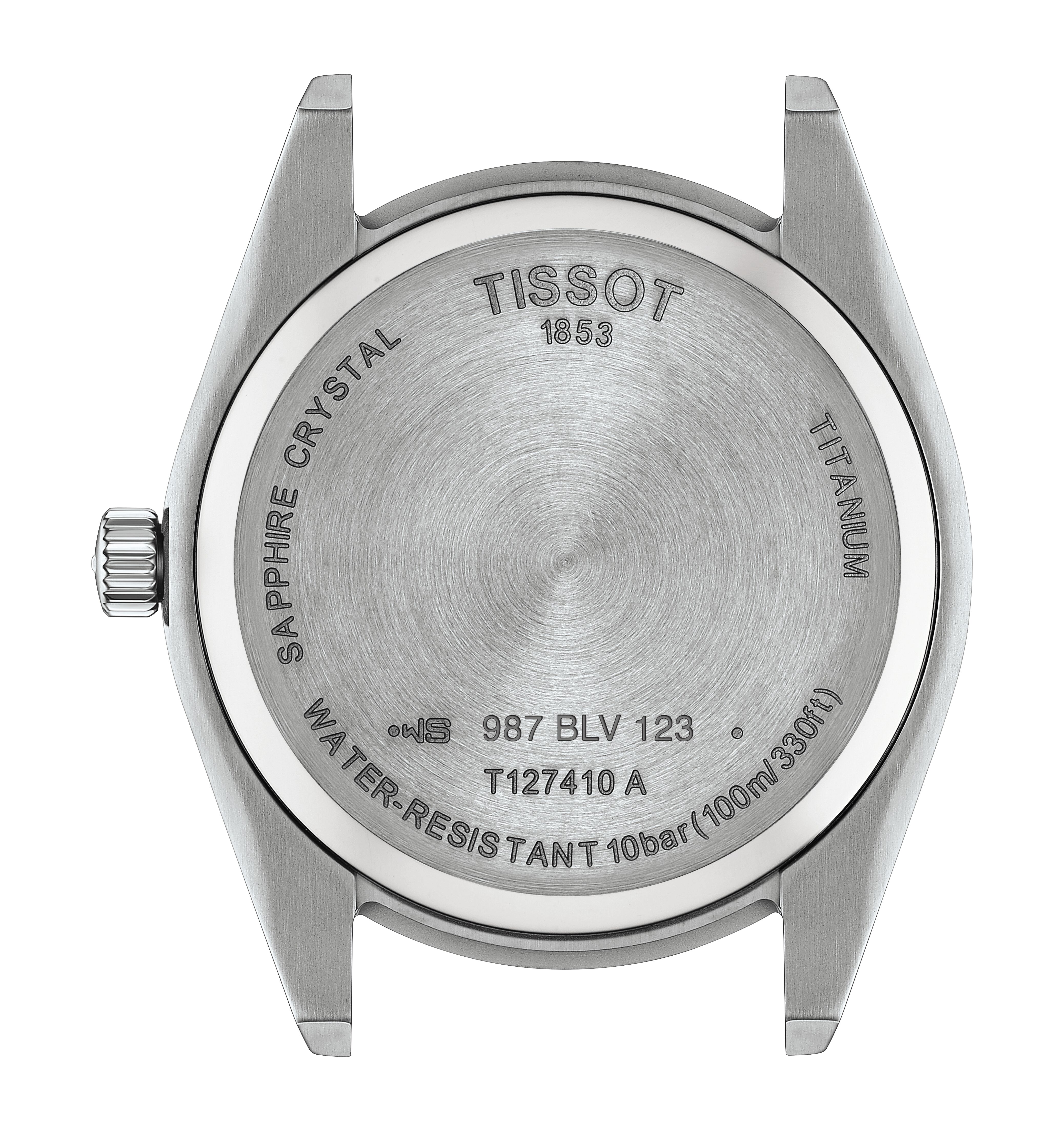 T127.410.44.041.00 Tissot Gentleman Titan blå  baksida