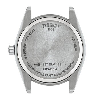 T127.410.44.041.00 Tissot Gentleman Titan blå  baksida