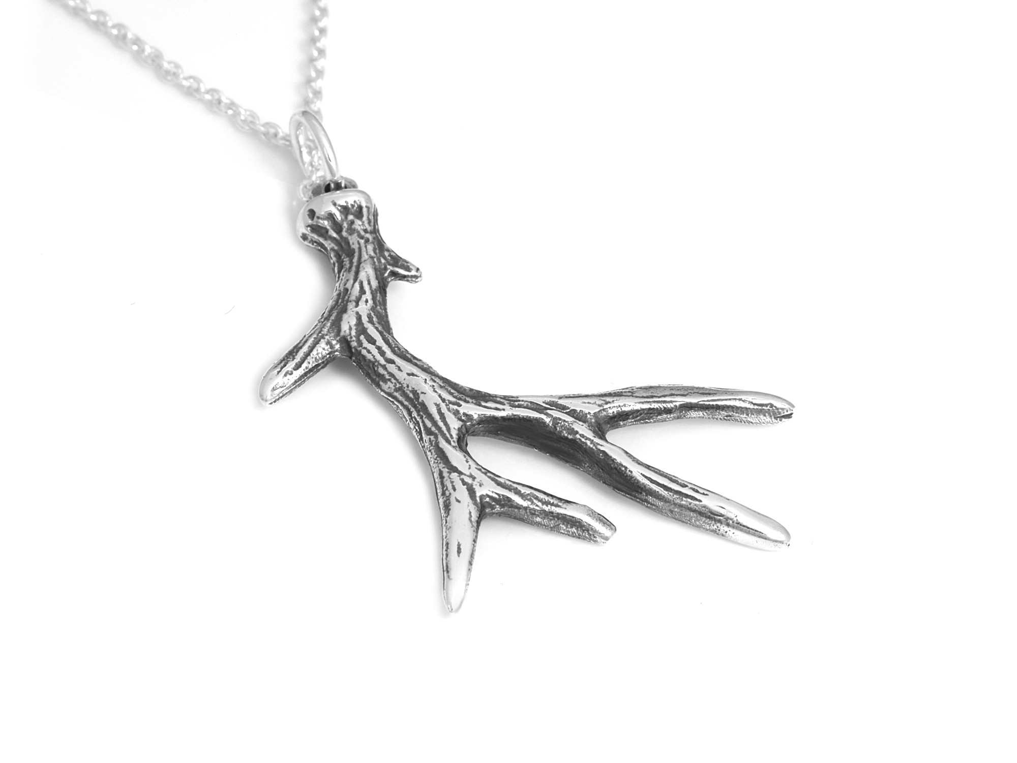 Hjorthorn Halsband, Hjort Smycke i Silver