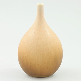 Sven Wejsfelt (1980) Unique Drop Vase with Peach Glaze 12 cm