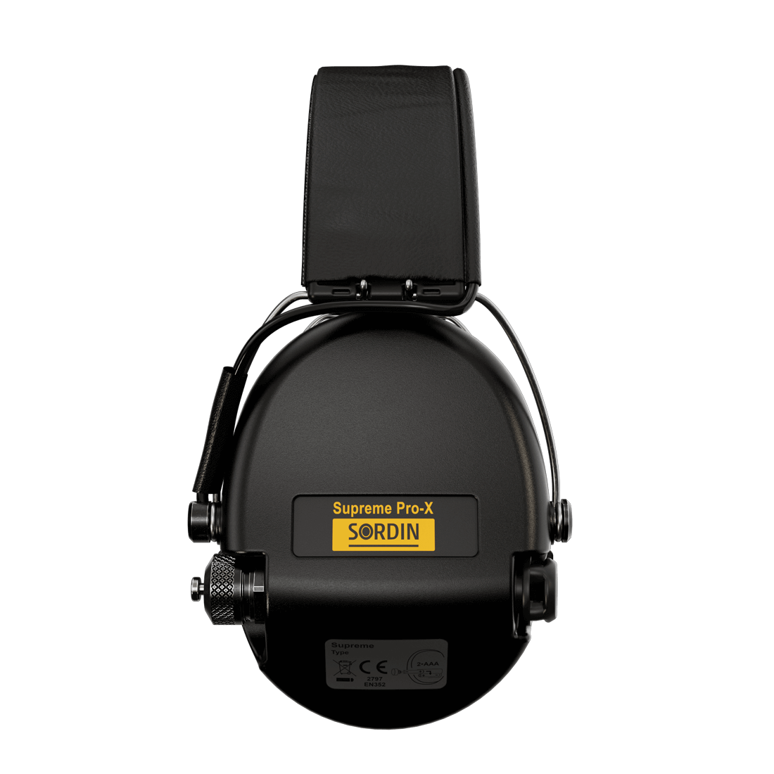 Sordin Supreme Pro-X H2 LED Headband Black GEL 5