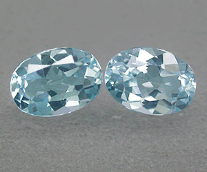 Topacio azul cielo suelto natural de talla ovalada calibrada de 7x5 mm a juego de 1,95 ct
