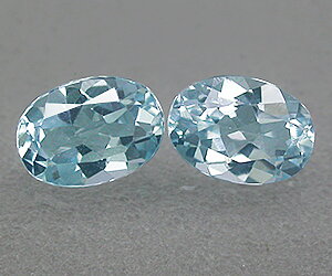 Topacio azul cielo suelto natural de talla ovalada calibrada de 7x5 mm a juego de 1,95 ct