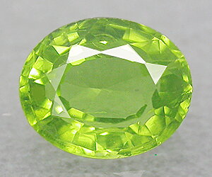 Bonita piedra preciosa de peridoto suelta natural de corte ovalado