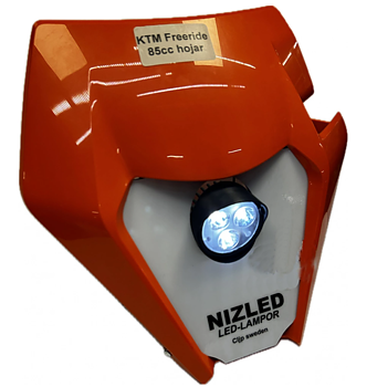 Singelkåpa 30w KTM 85cc/Freeride, orange, kallvit 1xE30 NIZLED