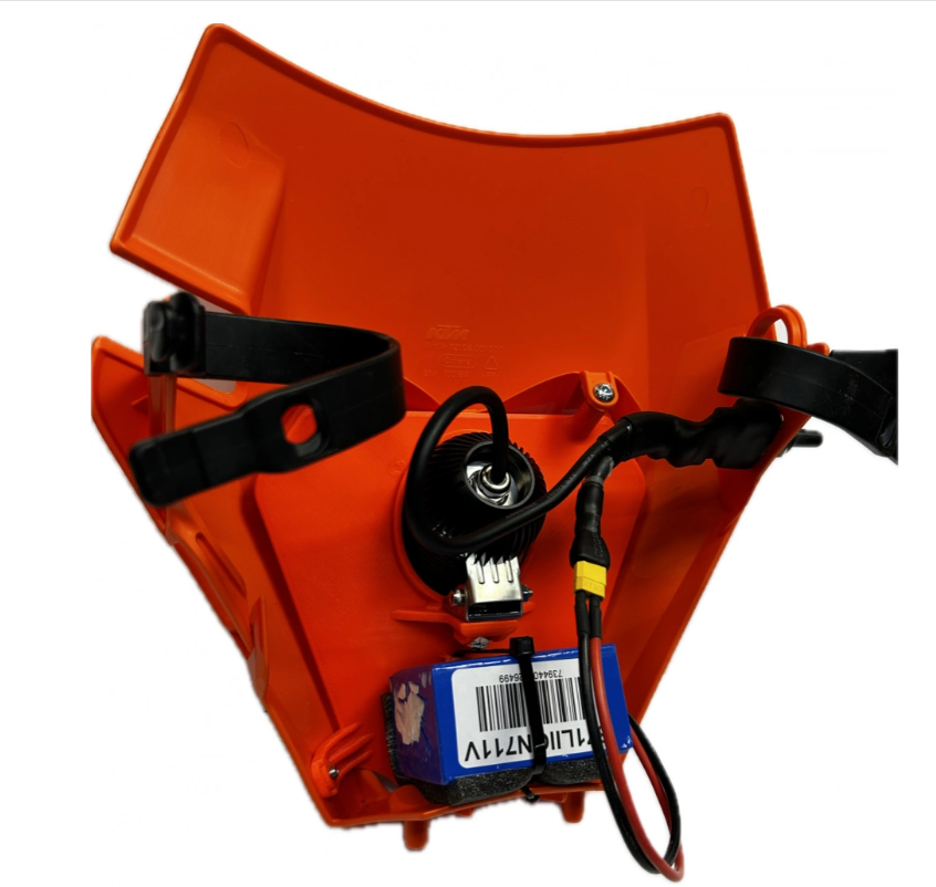 Singelkåpa 40W till KTM 85cc, med 7ah batteri, NIZLED R40DRL kallvit - 2