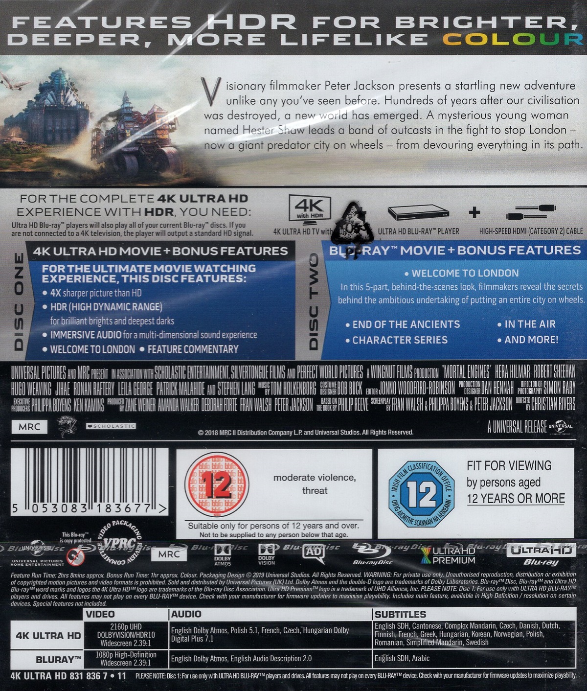 Mortal Engines (4K Ultra HD + Blu-ray) - 2