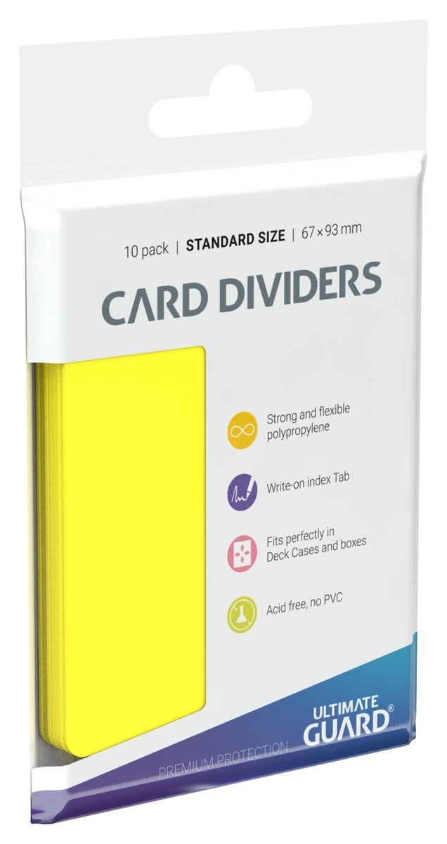 Ultimate Guard: Card Dividers Standard Size (10) - Yellow