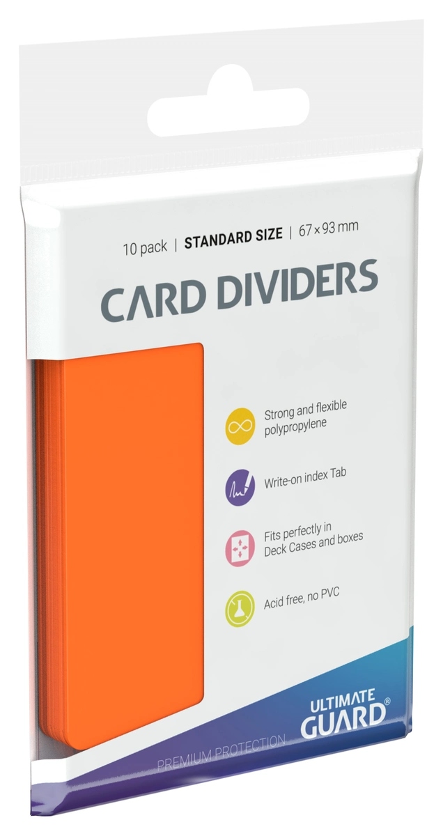 Ultimate Guard: Card Dividers Standard Size (10) - Orange