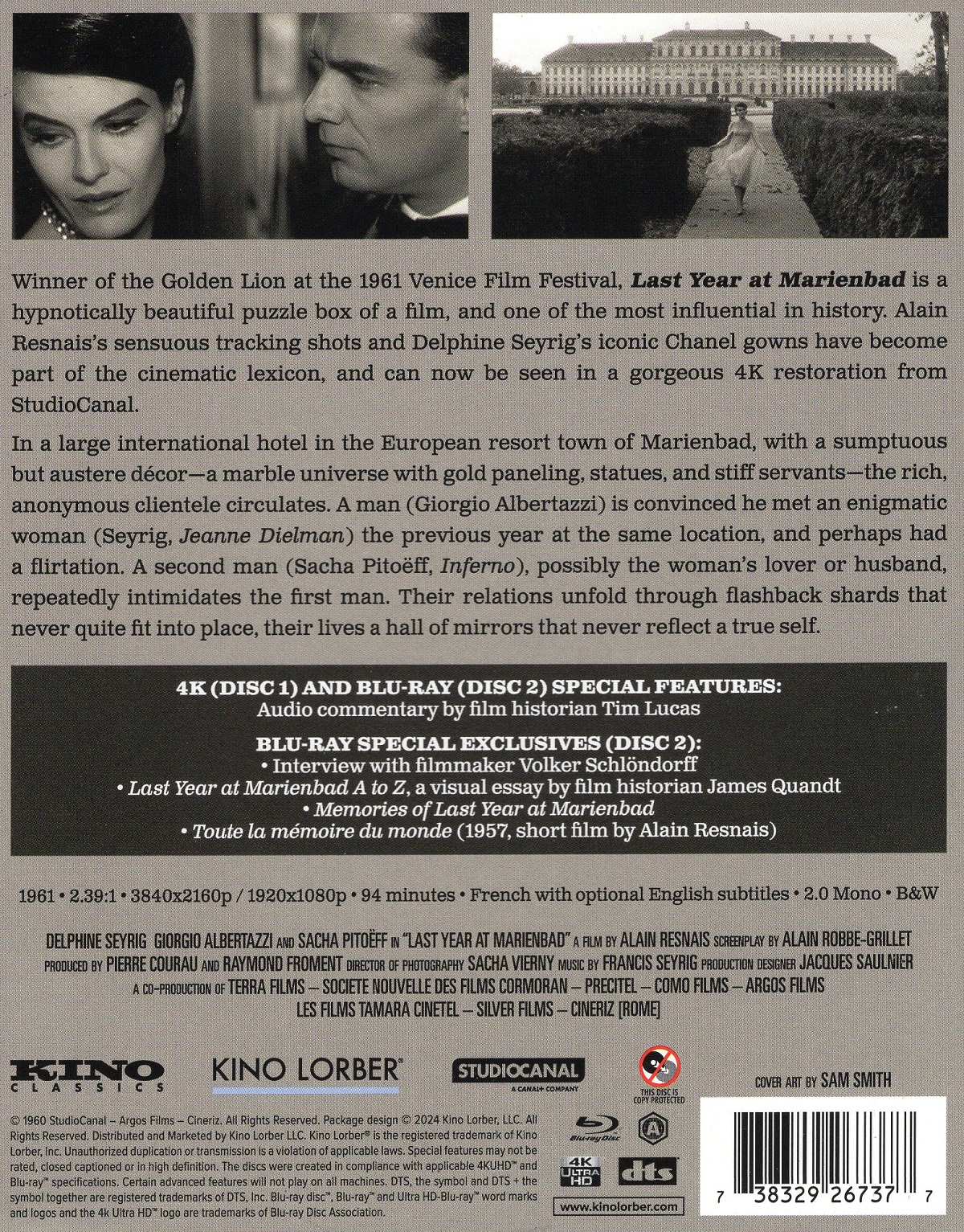 Last Year In Marienbad (ej svensk text) (4K Ultra HD + Blu-ray) - 2