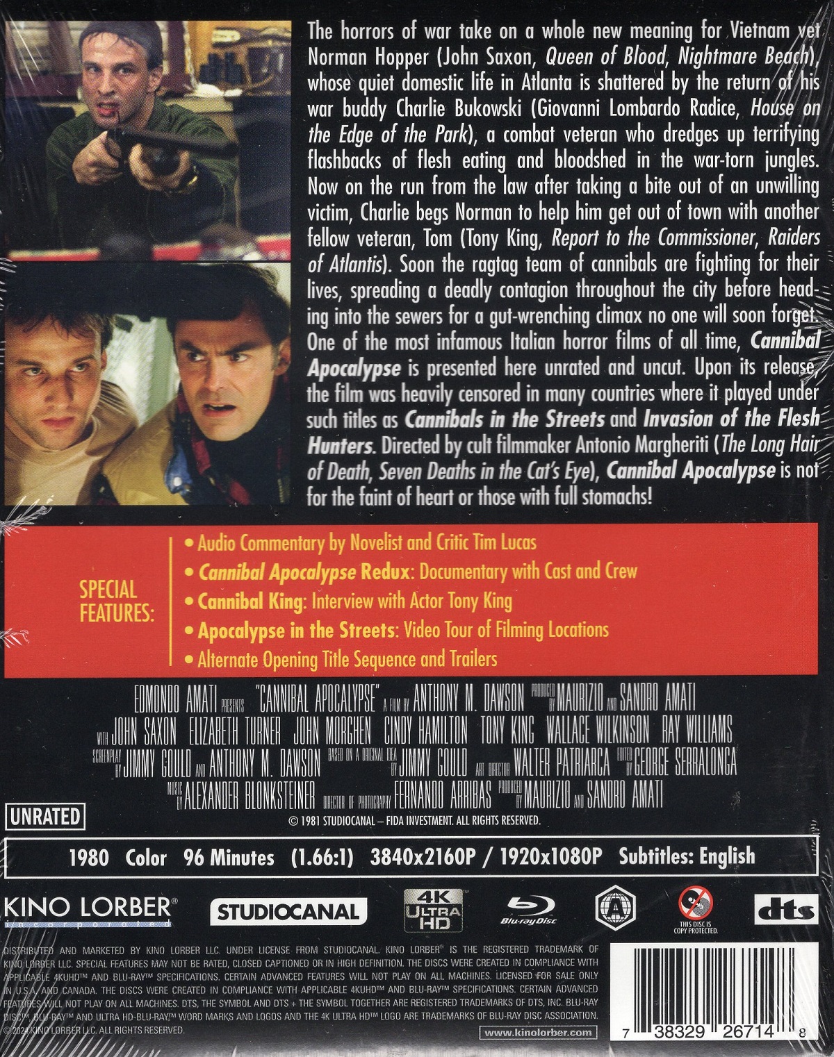 Cannibal Apocalypse (ej svensk text) (4K Ultra HD + Blu-ray) - 2