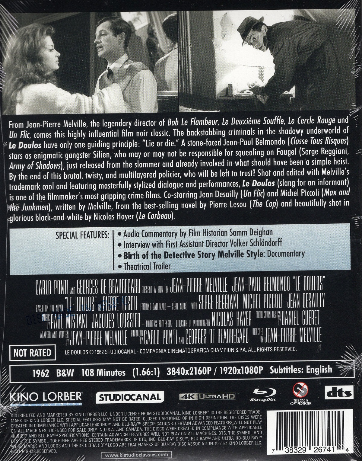 Le Doulos (ej svensk text) (4K Ultra HD + Blu-ray) - 2