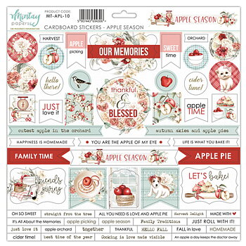 Mintay Cardboard Stickers -APPLE SEASON