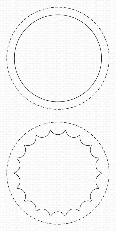 MY FAVORITE THINGS Peek-a-Boo Circle Windows Die-Namics 