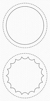 MY FAVORITE THINGS -Peek-a-Boo Circle Windows Die-Namics 