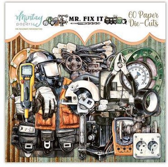 Mintay paper DIE-CUTS -Mr. Fix It