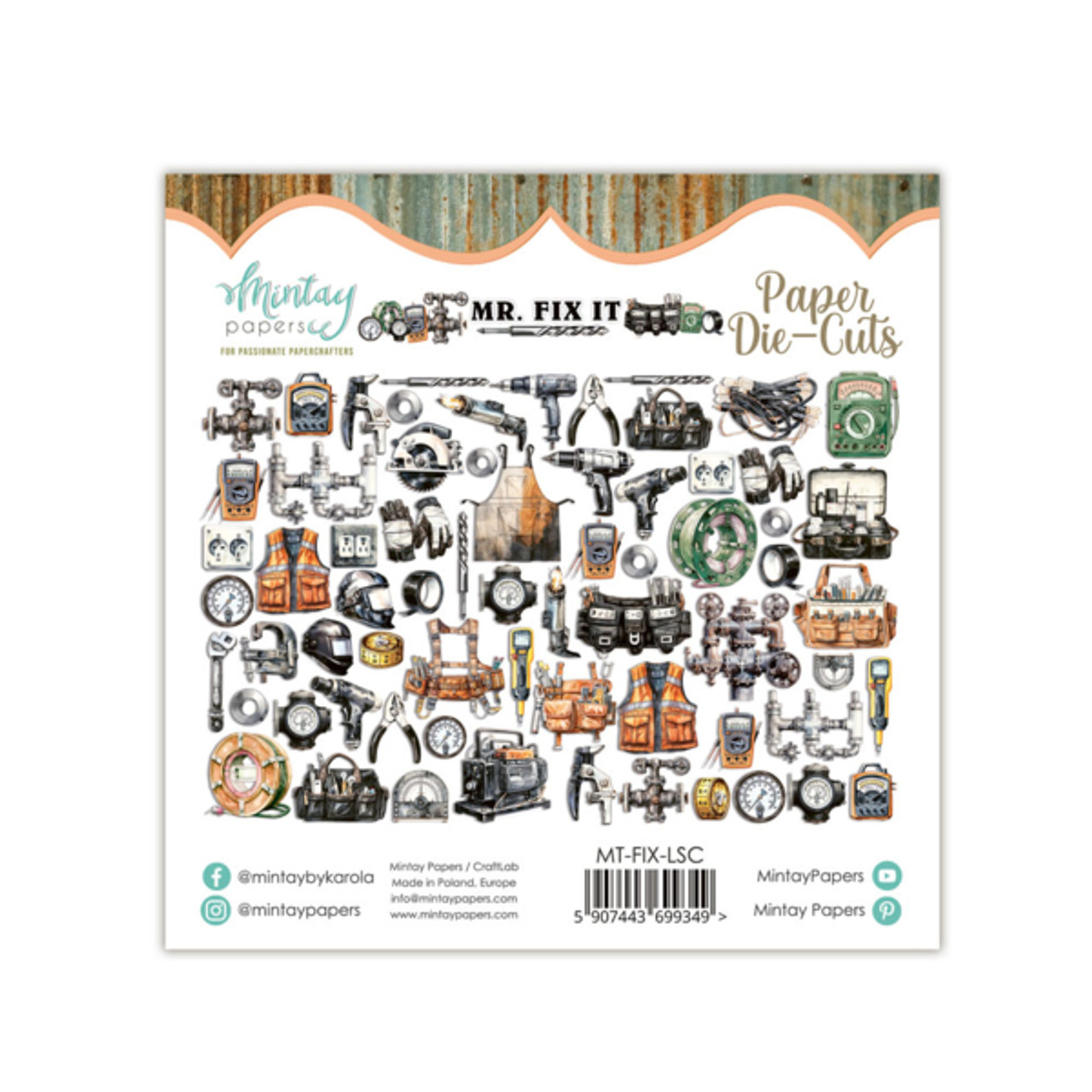 Mintay paper DIE-CUTS -Mr. Fix It - 2