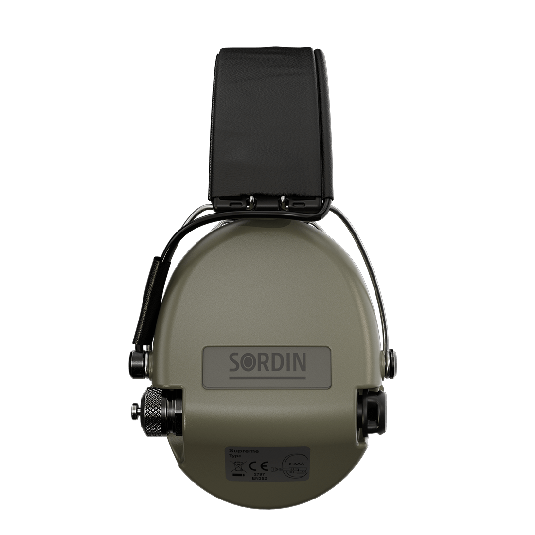 Sordin Supreme Pro Headband Green PVC 4
