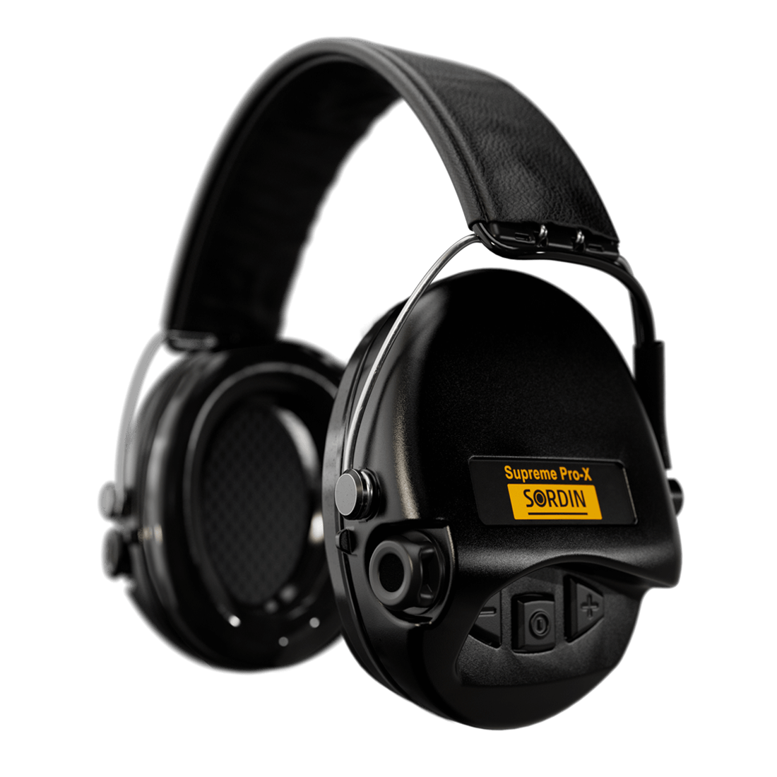  Sordin Supreme Pro-X H2 Leather Headband Black PVC