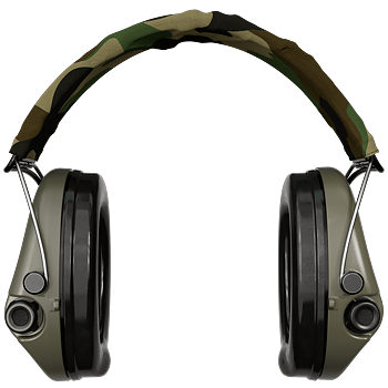 Sordin Supreme Pro-X H2 Headband Green/Camo PVC 2