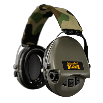 Sordin Supreme Pro-X H2 Headband Green/Camo PVC