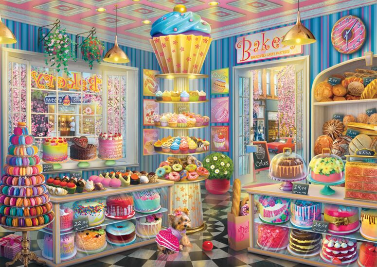 The Brightly Coloured Bakery 1000 Bitar Schmidt