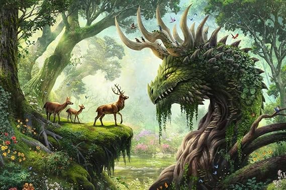 The Forest Dragon Awakes 3000 Bitar Ravensburger