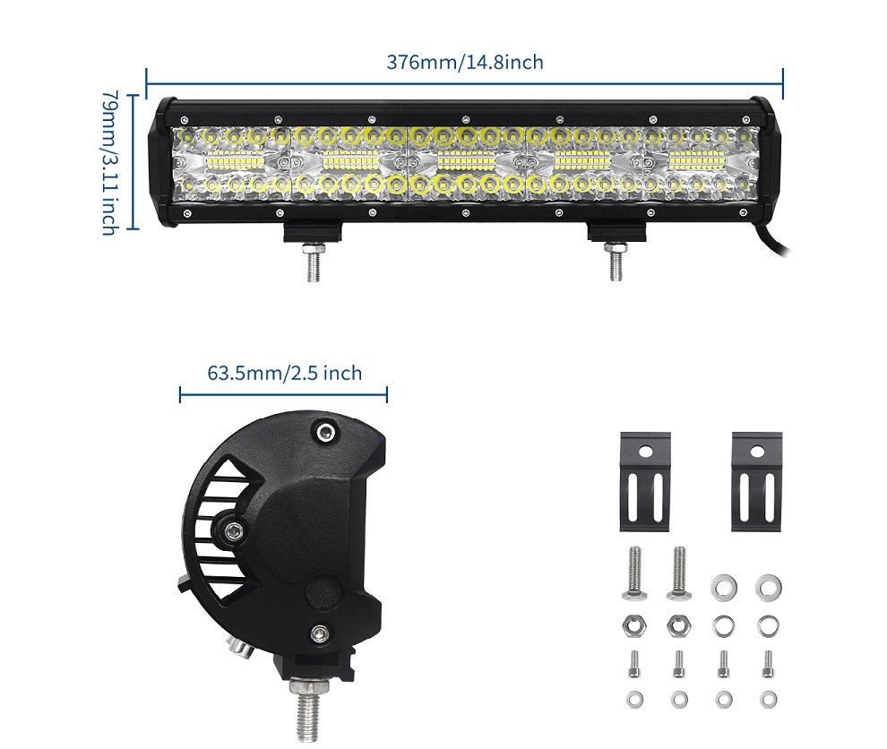 LEDRAMP 8D, RAK 15"/ 300*