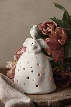 Guardian Angel with heart för värmeljus- Majas Cottage