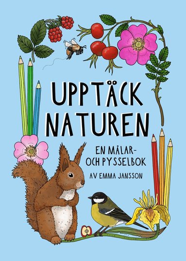 Målar och pysselbok för barn om naturen