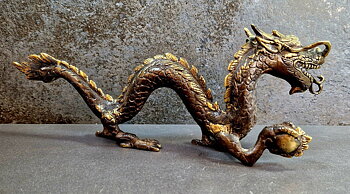 Bronstaty Drake från Java, Indonesia  - 29cm