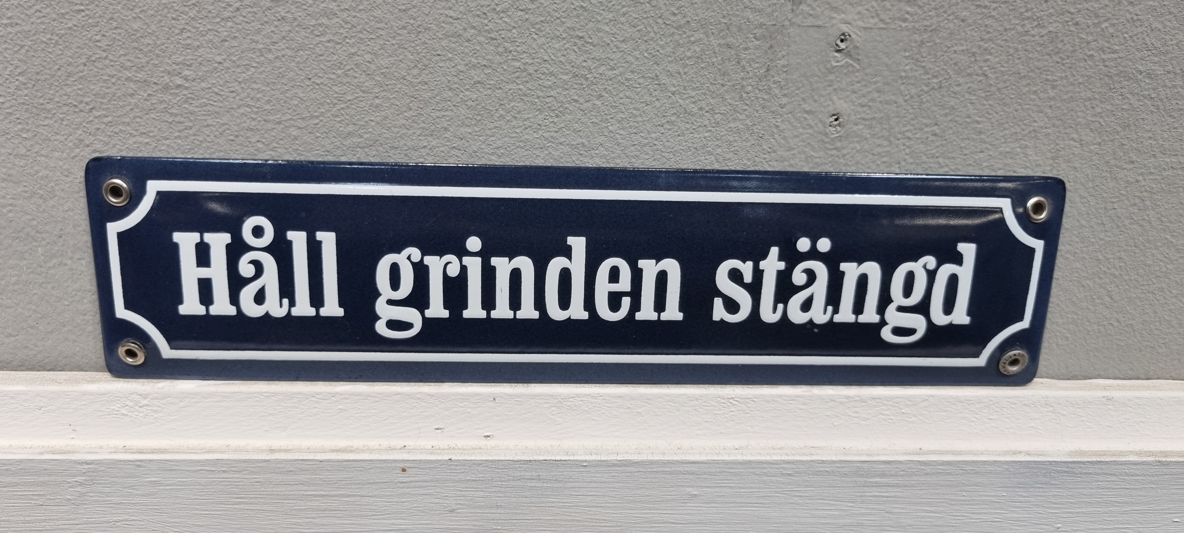 Håll grinden stängd