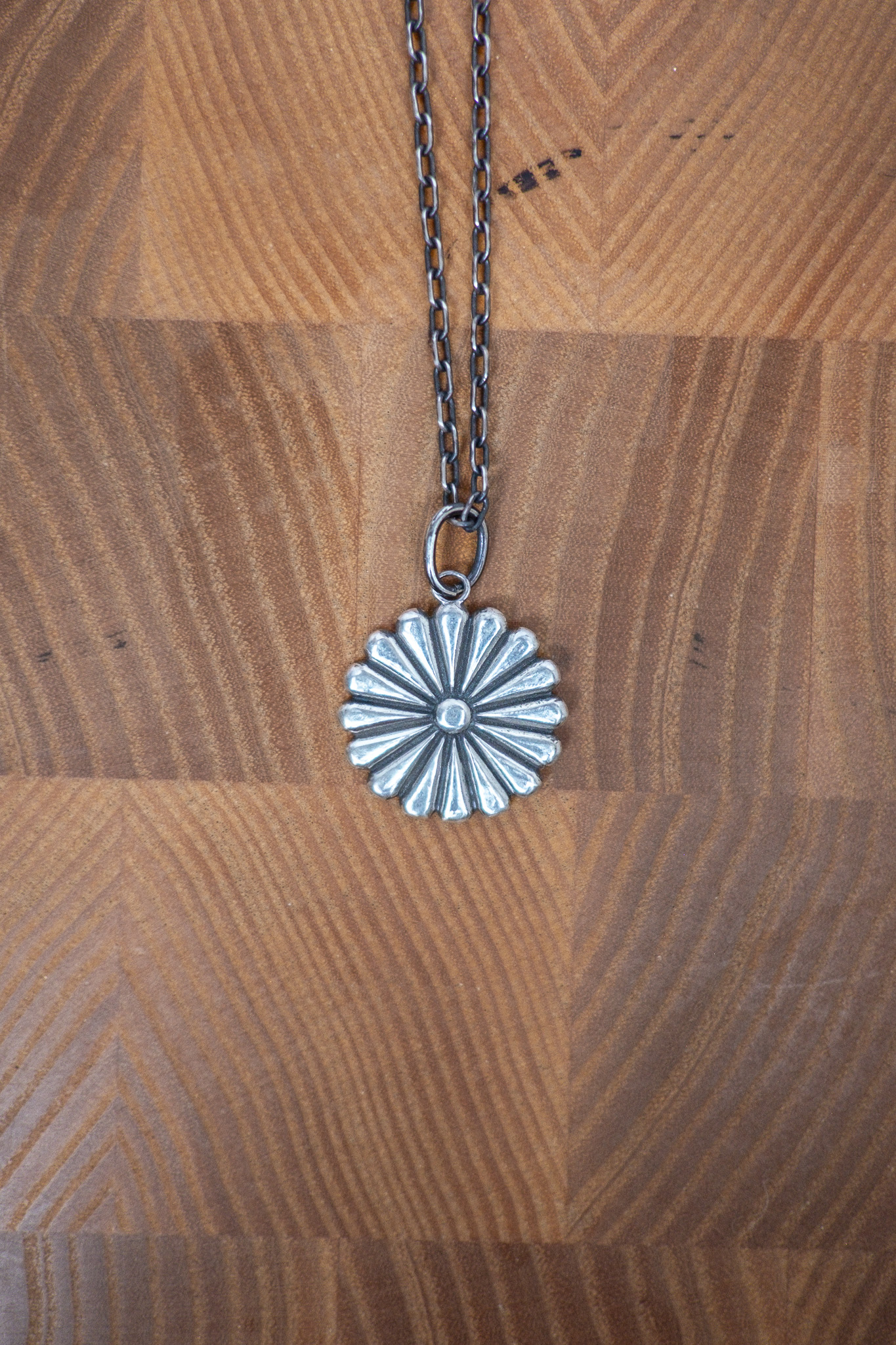 Kobashi Studio - Kikumon Charm Large Silver - 2