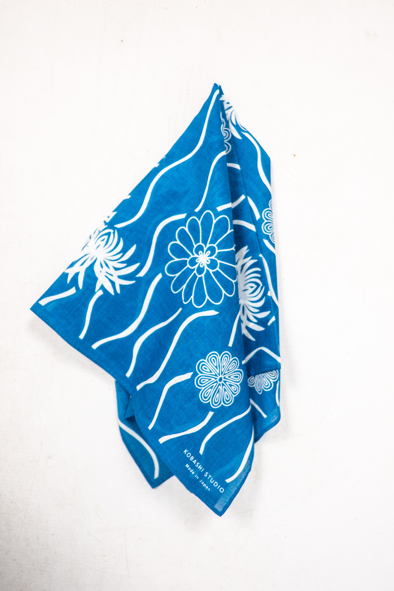 Kobashi Studio - Kikumon Bandana Japanese Light Blue
