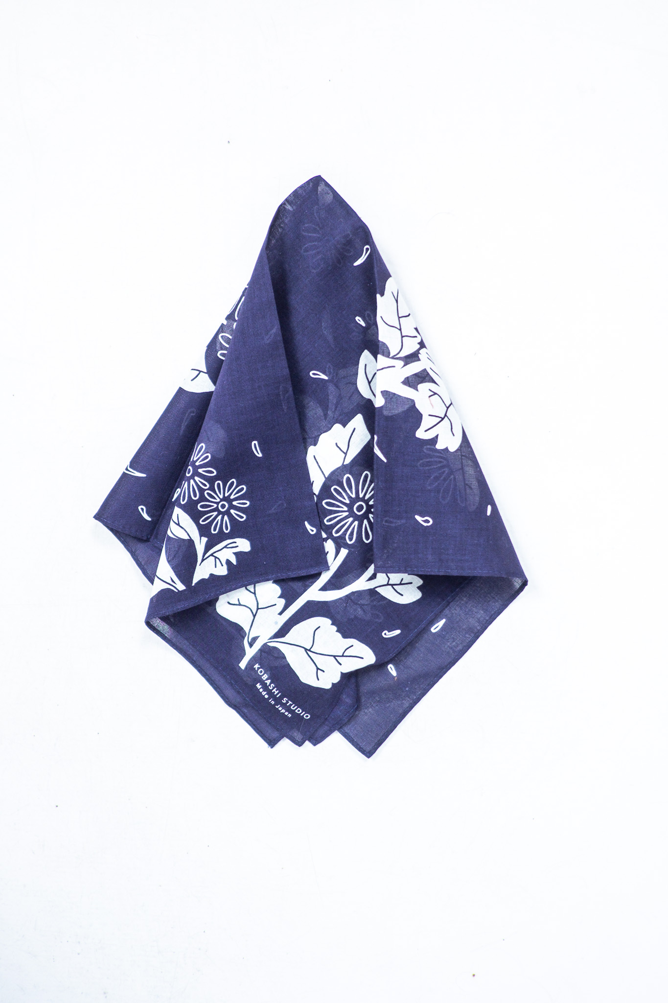Kobashi Studio - Kikumon Bandana Japanese Navy