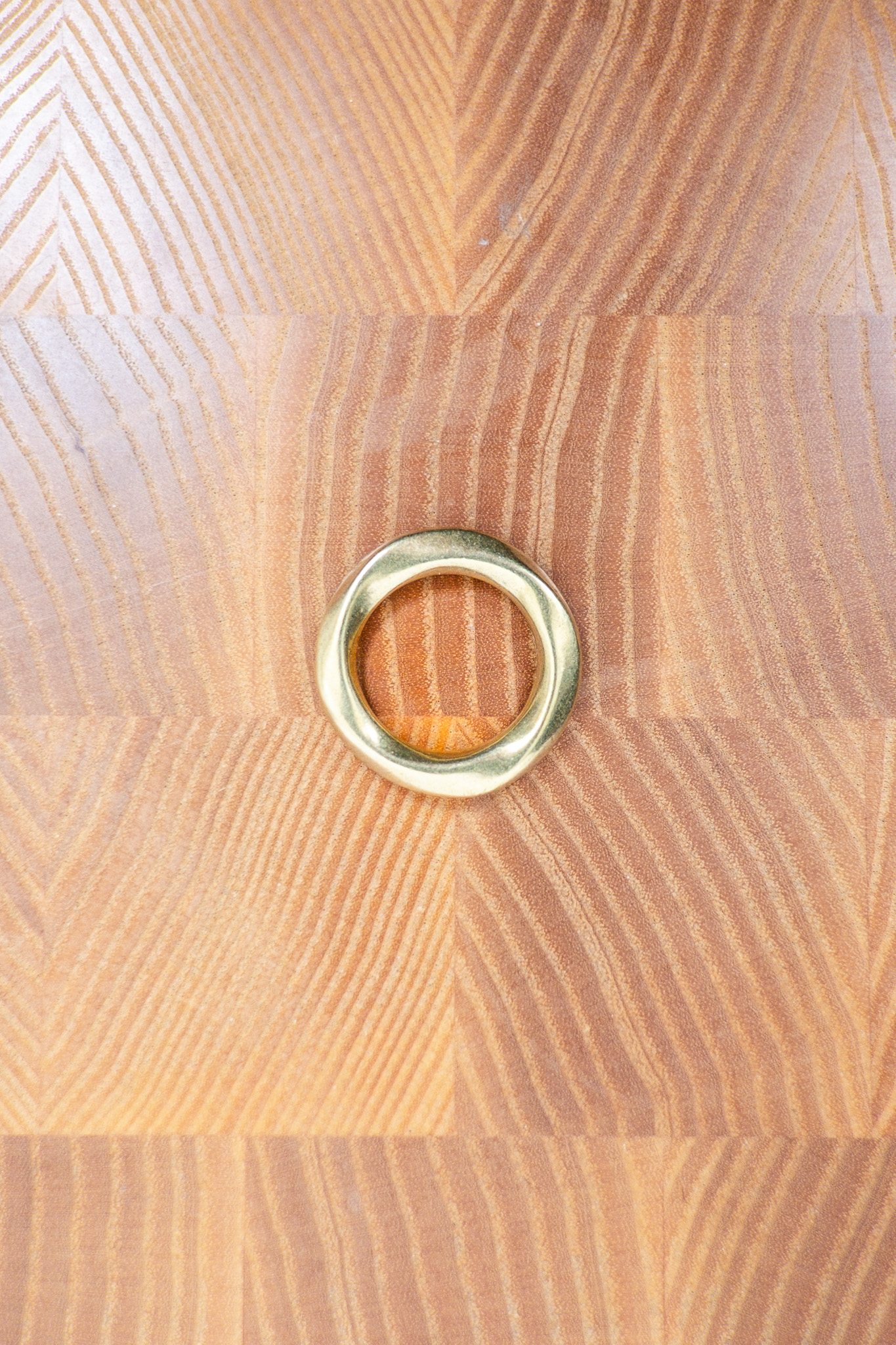 Kobashi Studio - B12 Sand Casted Brass Bandana Ring - 3