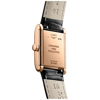 L5.200.8.71.0 Longines Mini DolceVita romerska siffror 21,50 X 29,00, 18 K rosé guld