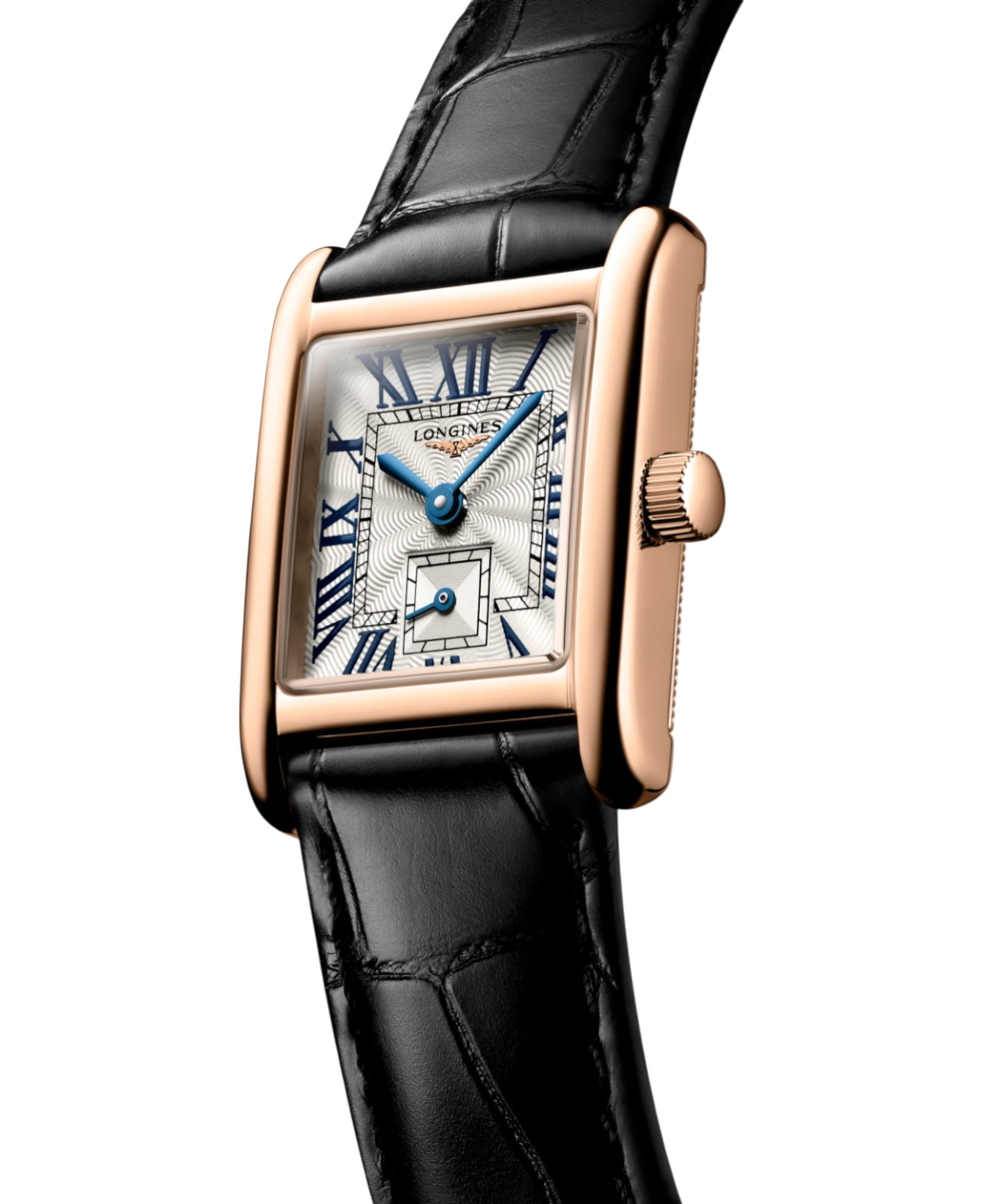 L5.200.8.71.0 Longines Mini DolceVita romerska siffror 21,50 X 29,00, 18 K rosé guld