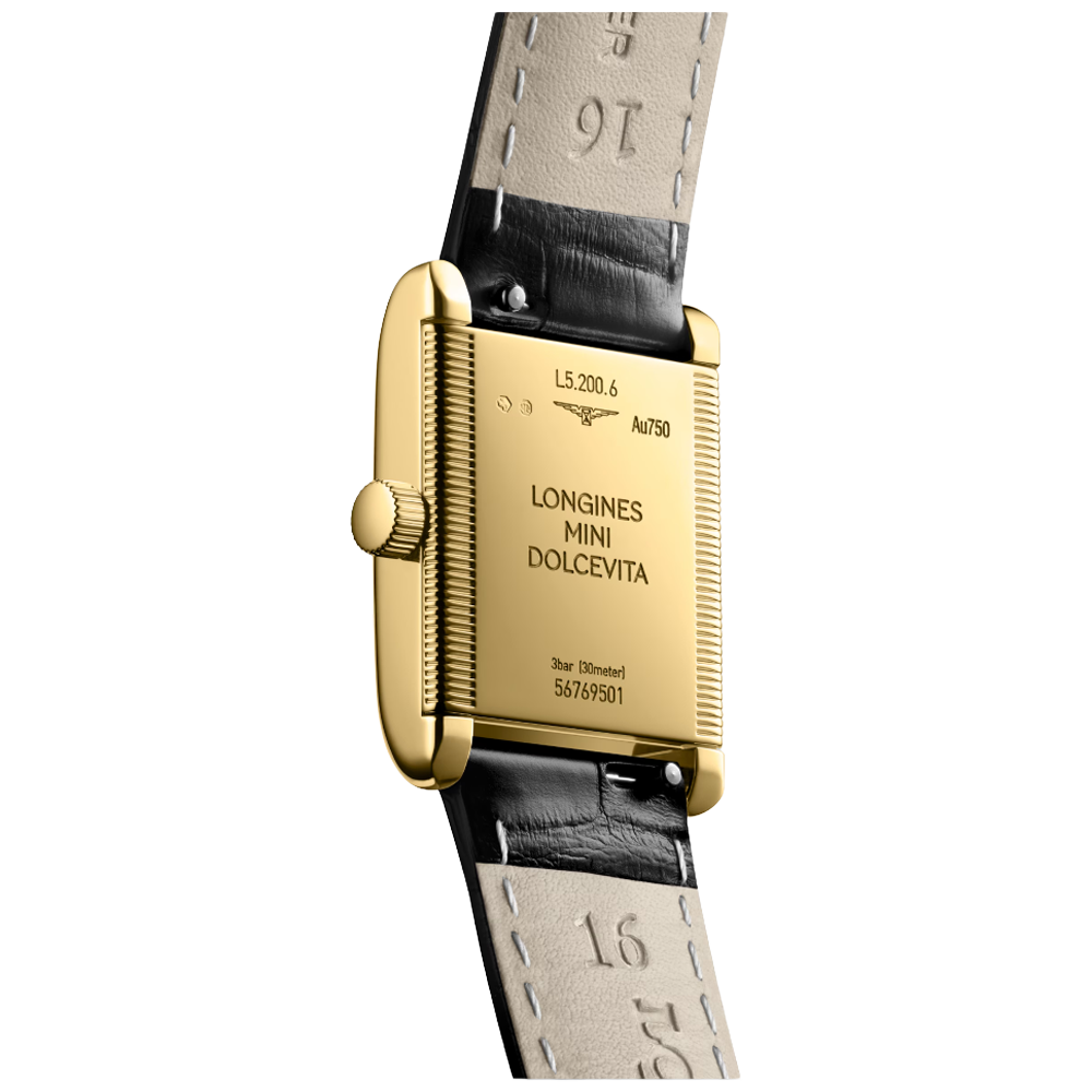 L5.200.6.71.0 Longines Mini DolceVita romerska siffror 21,50 X 29,00, 18 K guld