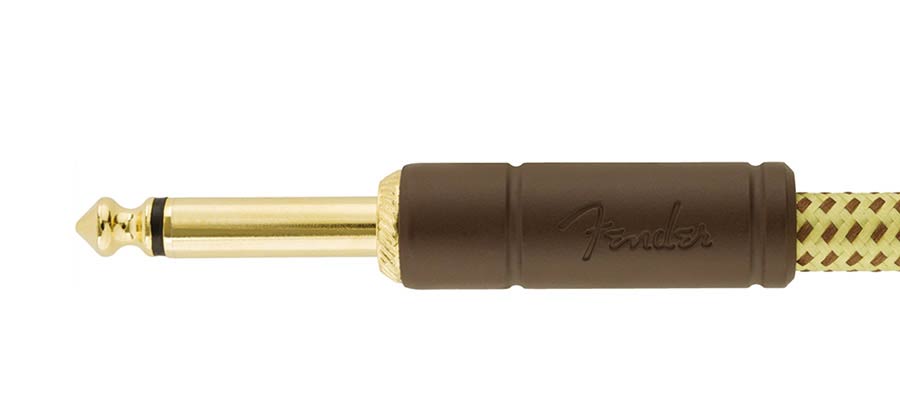 Fender Deluxe Series instrument cable 5.5m Tweed angled - 3